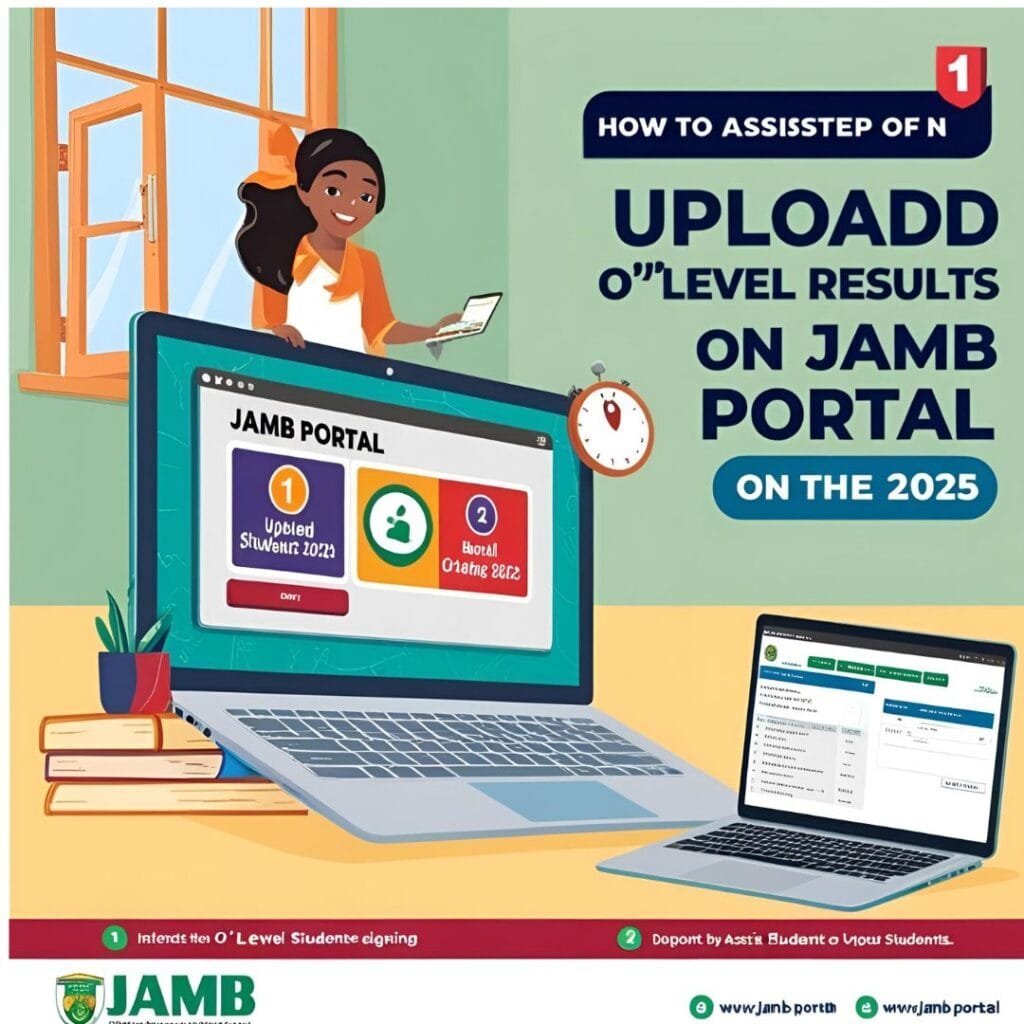 How to Upload O'Level Result on JAMB Portal 2025 (WAEC/NECO/NABTEB)